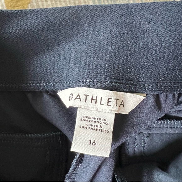 Athleta Endless High Rise Pants Plus Size 16 Navy Blue Travel Modern Comfortable - Picture 8 of 12